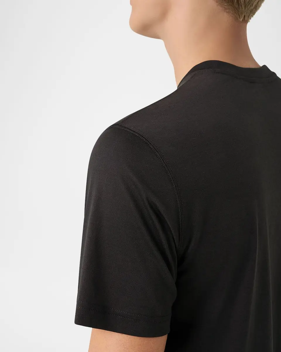 Eton Men's Cotton and Silk Solid Crewneck T-Shirt | Thumbnail 7 Eton Men's Cotton and Silk Solid Crewneck T-Shirt | Thumbnail 7
