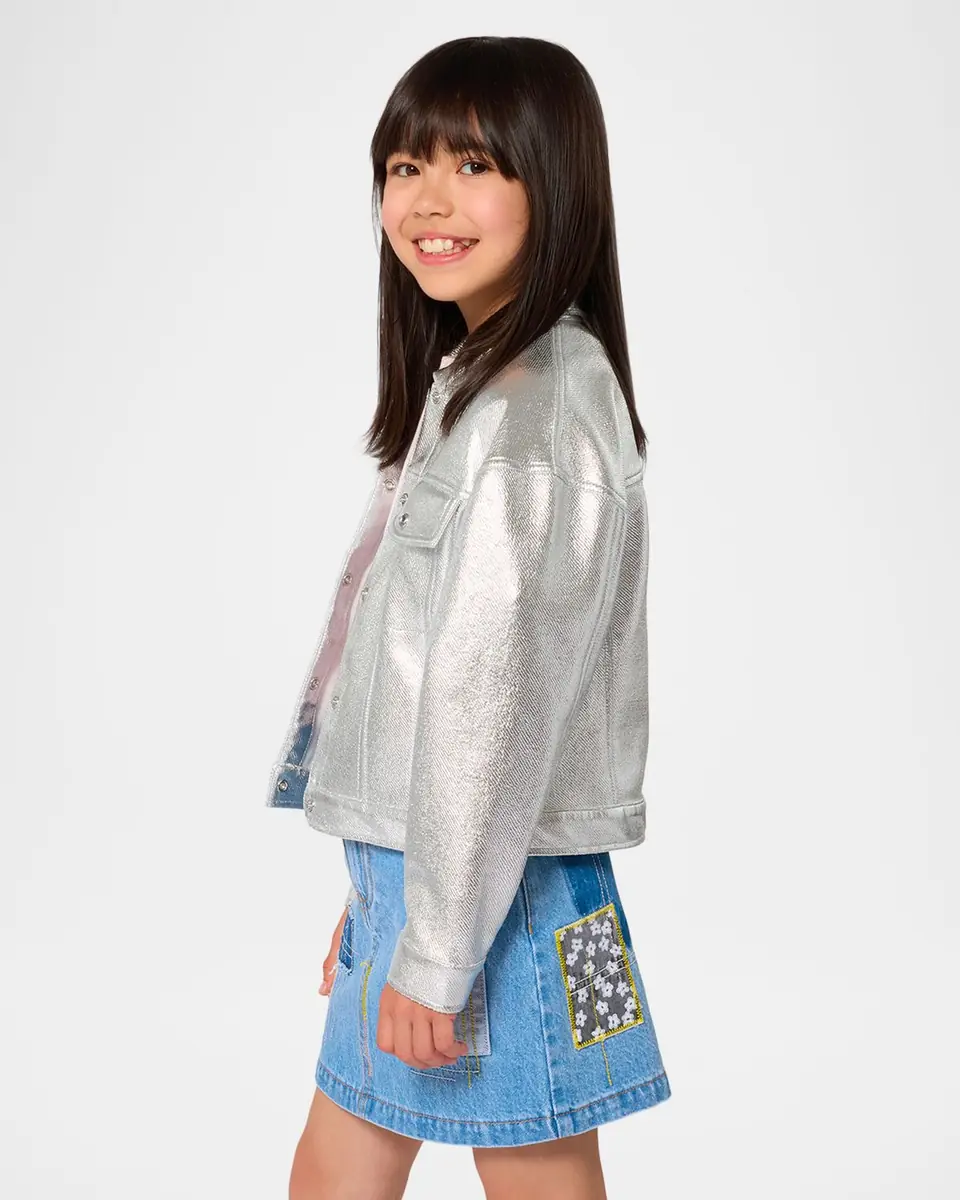 Marc Jacobs Girl's Patchwork Mini Denim Skirt, Size 4-6 | Thumbnail 5