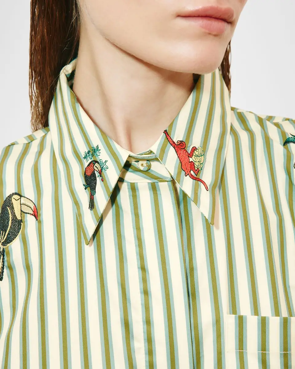 ALÉMAIS Bisou Embroidered Striped Shirtdress | Thumbnail 5 ALÉMAIS Bisou Embroidered Striped Shirtdress | Thumbnail 5