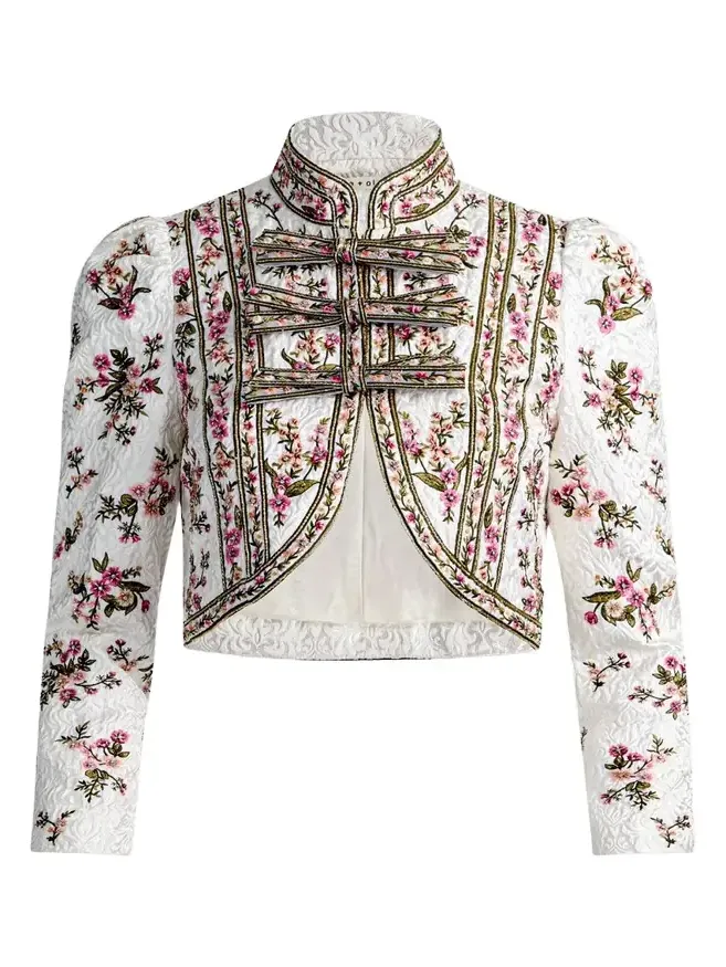 Ilaria Embroidered Cropped Jacket Ilaria Embroidered Cropped Jacket