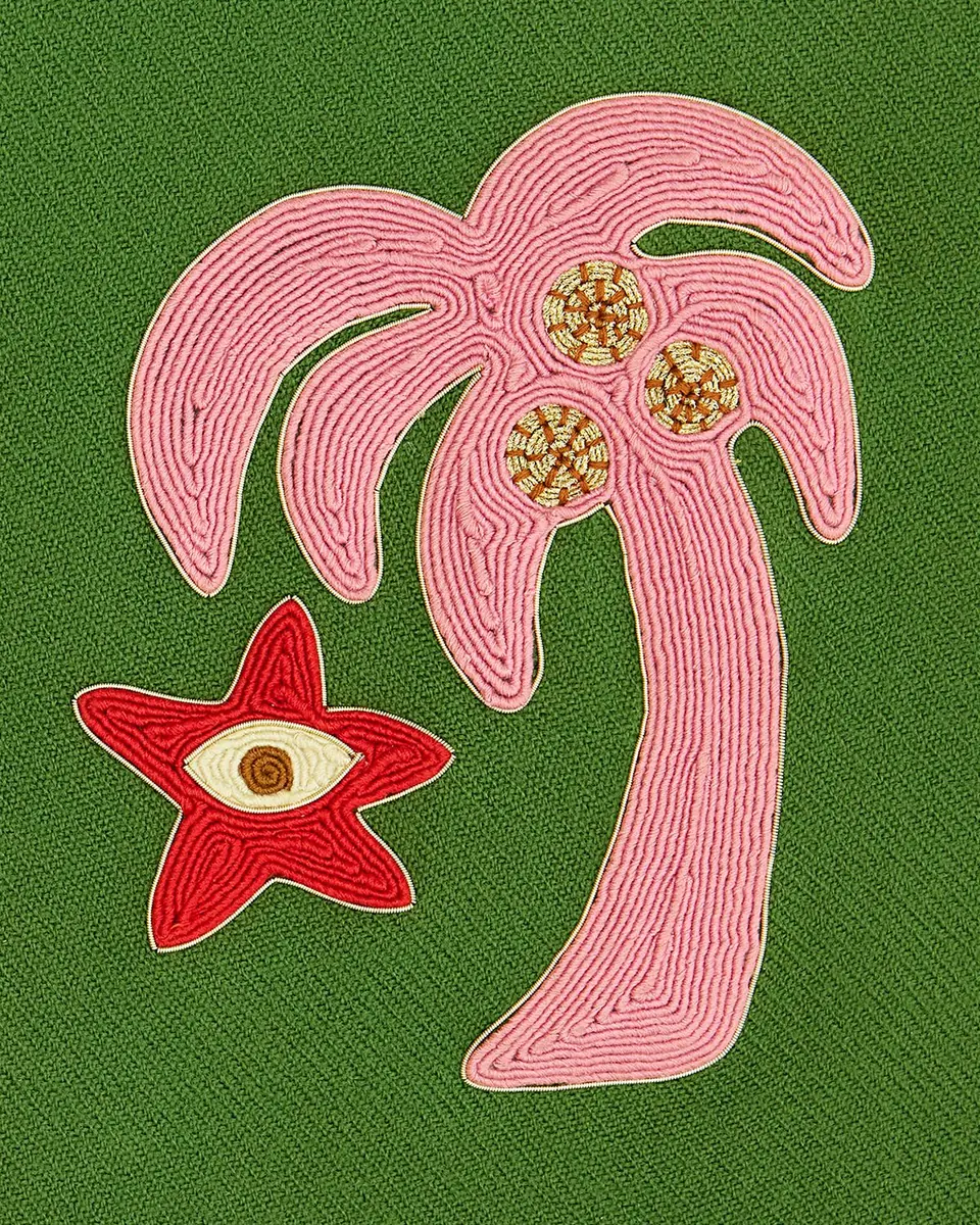 Jonathan Adler Playa Embroidered Throw, 50" x 70" | Thumbnail 2 Jonathan Adler Playa Embroidered Throw, 50" x 70" | Thumbnail 2