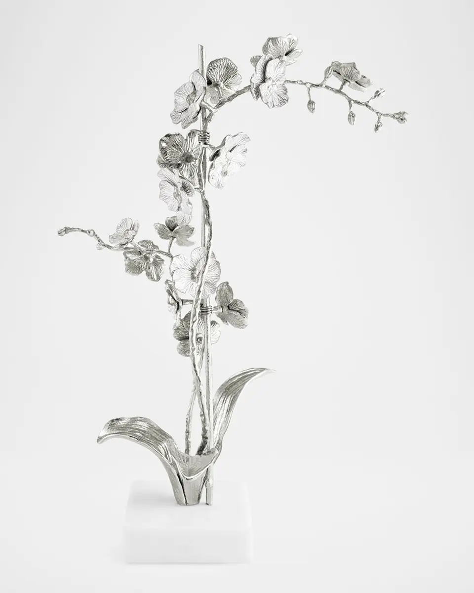Michael Aram Silver Orchid Stem Sculpture, Large | Thumbnail 2