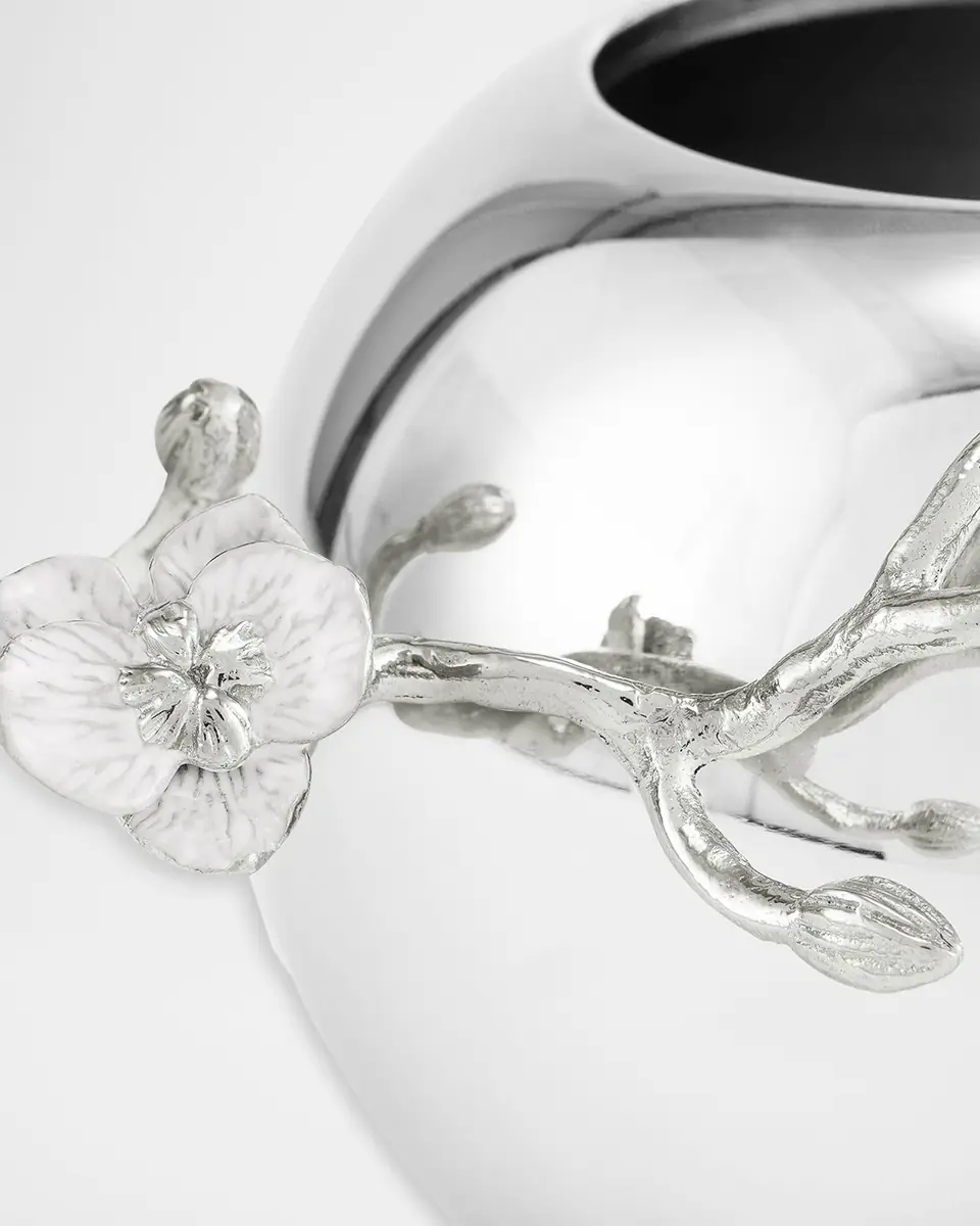 Michael Aram Silver Orchid 5" Rose Bowl Vase | Thumbnail 4 Michael Aram Silver Orchid 5" Rose Bowl Vase | Thumbnail 4