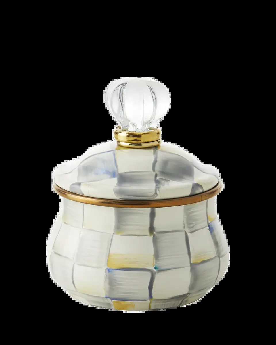 MacKenzie-Childs Sterling Check Lidded Sugar Bowl | Thumbnail 2