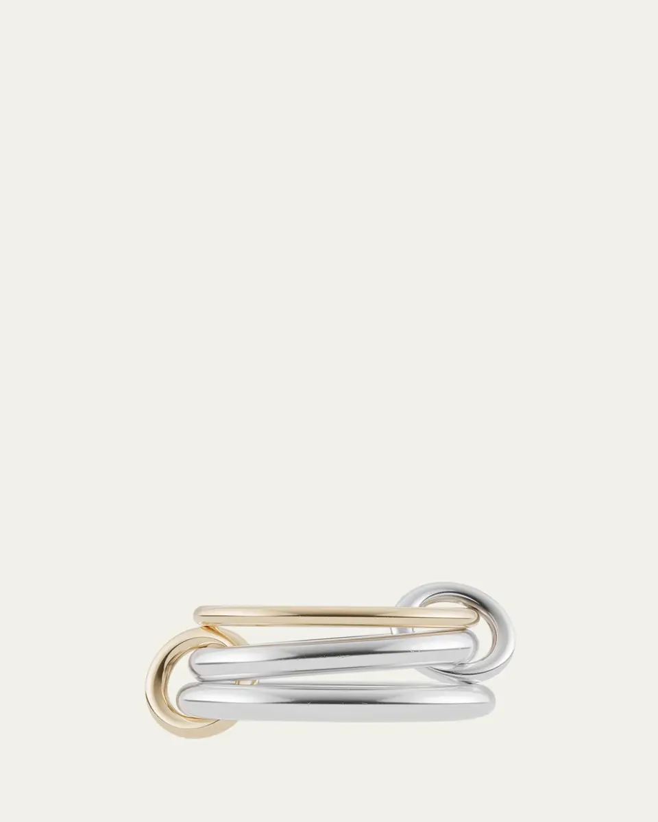 Spinelli Kilcollin Scorpio Silver and Gold 3 Linked Ring | Thumbnail 3 Spinelli Kilcollin Scorpio Silver and Gold 3 Linked Ring | Thumbnail 3