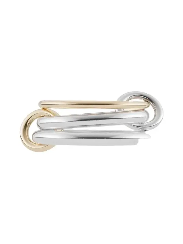 Spinelli Kilcollin Scorpio Silver and Gold 3 Linked Ring | Thumbnail 1 Spinelli Kilcollin Scorpio Silver and Gold 3 Linked Ring | Thumbnail 1