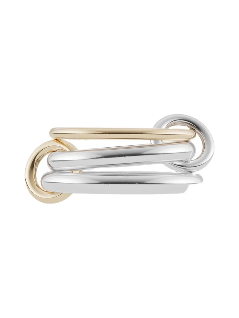 Scorpio Silver and Gold 3 Linked Ring Scorpio Silver and Gold 3 Linked Ring