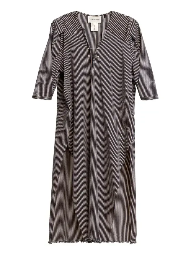 Offshore Striped Long-Sleeve Maxi Caftan Dress Offshore Striped Long-Sleeve Maxi Caftan Dress