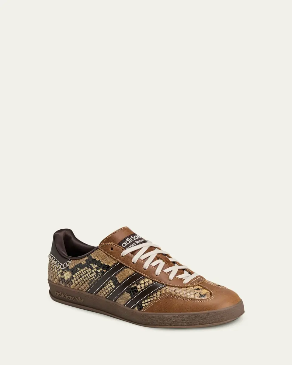 Adidas x Wales Bonner Men's Gazelle Snake-Effect Leather Sneakers | Thumbnail 2