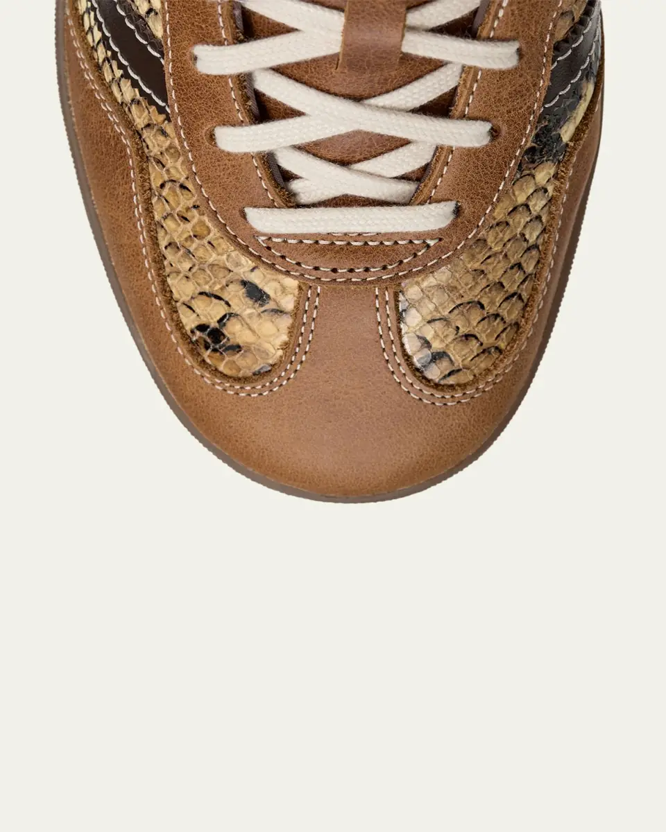 Adidas x Wales Bonner Men's Gazelle Snake-Effect Leather Sneakers | Thumbnail 4