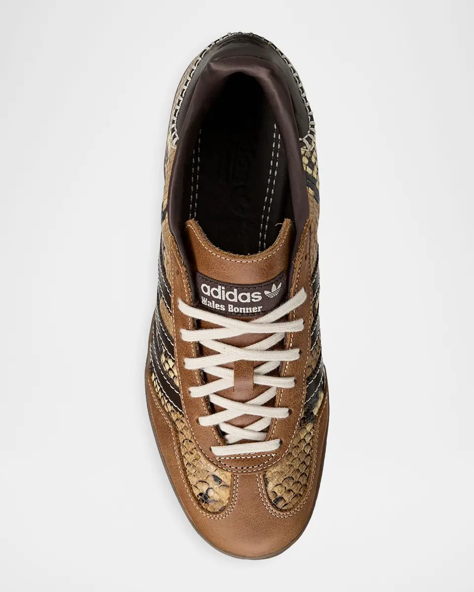 Adidas x Wales Bonner Men's Gazelle Snake-Effect Leather Sneakers | Thumbnail 9