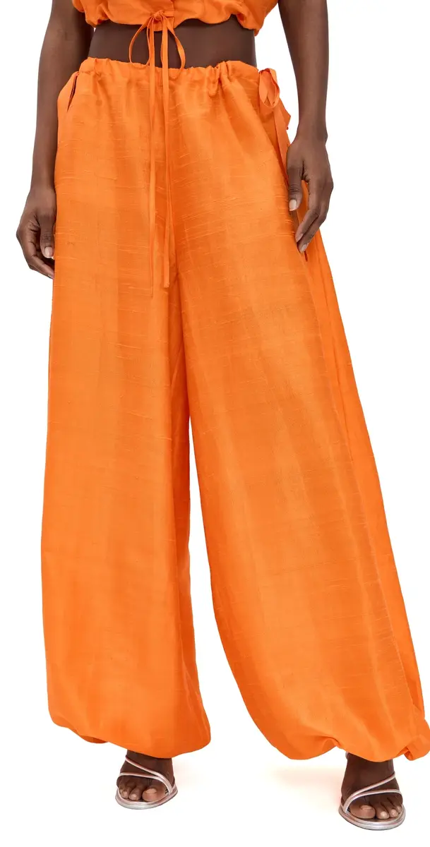 Coniglio Palm Beach Silk Bubble Pants Marigold One Size | Image 1 Coniglio Palm Beach Silk Bubble Pants Marigold One Size | Image 1