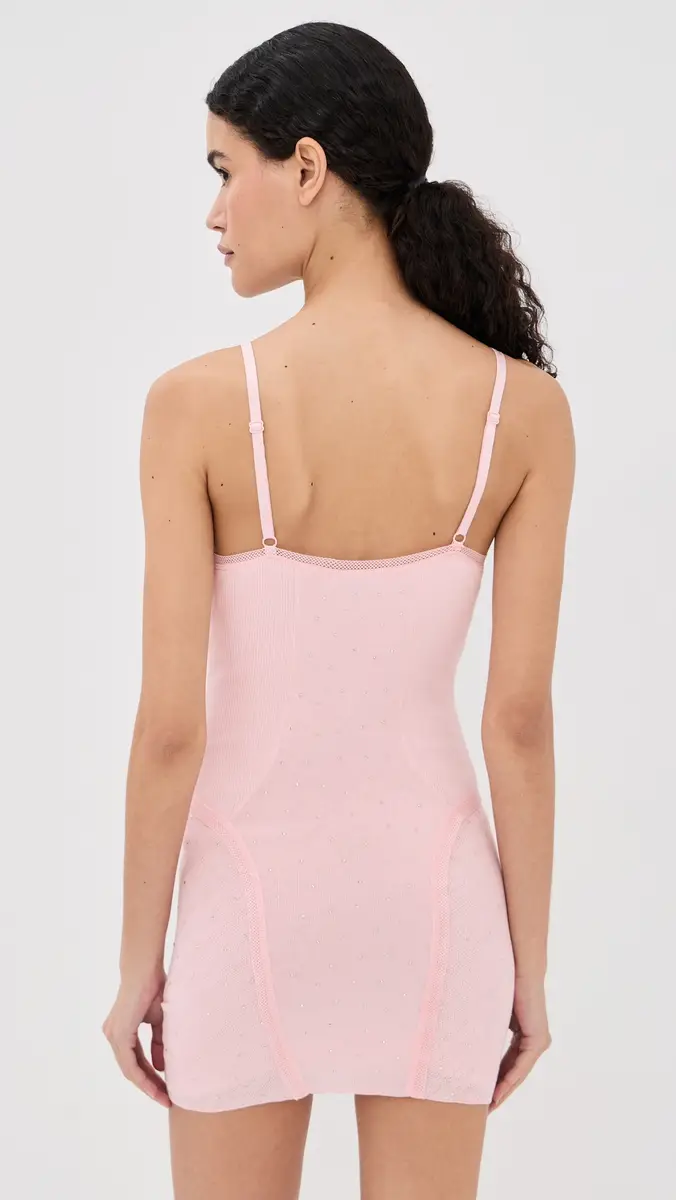 AREA Girly Rib Knit Mini Dress | Thumbnail 3 AREA Girly Rib Knit Mini Dress | Thumbnail 3