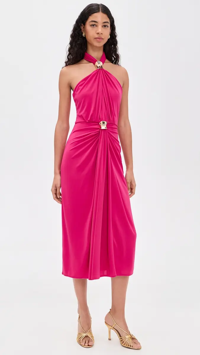 Cinq à Sept Bangle Kaily Dress Beetroot Purple | Thumbnail 2 Cinq à Sept Bangle Kaily Dress Beetroot Purple | Thumbnail 2