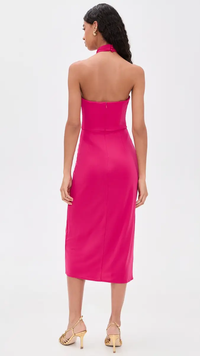 Cinq à Sept Bangle Kaily Dress Beetroot Purple | Thumbnail 3 Cinq à Sept Bangle Kaily Dress Beetroot Purple | Thumbnail 3
