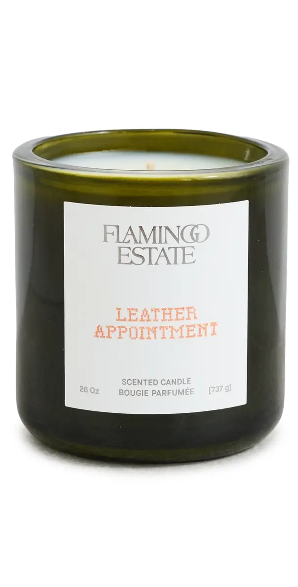Flamingo Estate Leather Appointment Candle Leather Appointment One Size | Image 1 Flamingo Estate Leather Appointment Candle Leather Appointment One Size | Image 1