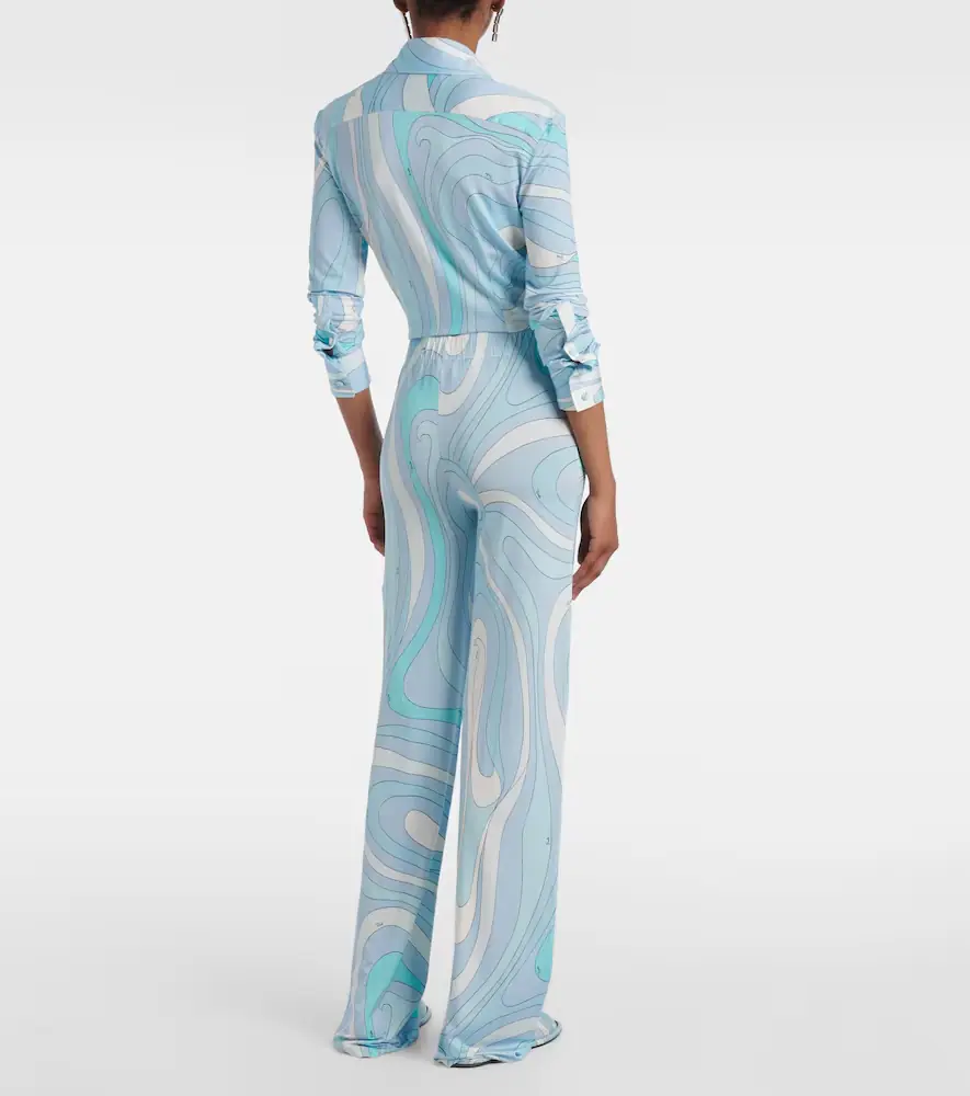 PUCCI Marmo satin jersey straight pants | Thumbnail 2 PUCCI Marmo satin jersey straight pants | Thumbnail 2