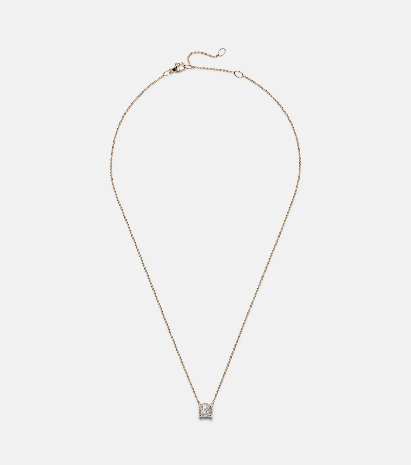 Petite Chatelaine 18kt gold necklace with diamonds