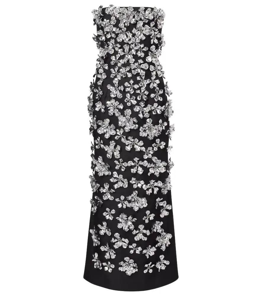 Emilia Wickstead Leilani embellished strapless gown | Image 1 Emilia Wickstead Leilani embellished strapless gown | Image 1