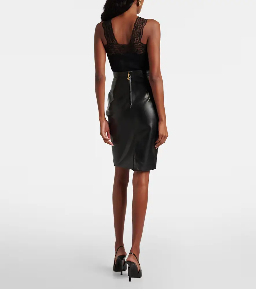 Saint Laurent High-rise leather miniskirt | Thumbnail 4 Saint Laurent High-rise leather miniskirt | Thumbnail 4