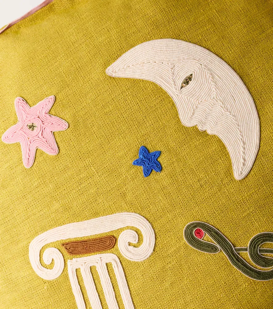 Jonathan Adler Playa Celestial linen cushion | Thumbnail 3