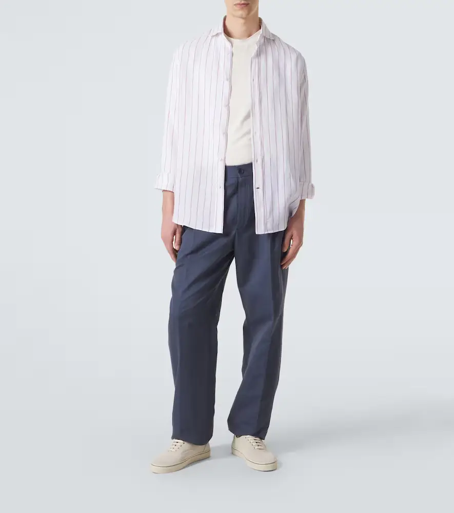 Brunello Cucinelli Striped linen shirt | Thumbnail 2 Brunello Cucinelli Striped linen shirt | Thumbnail 2