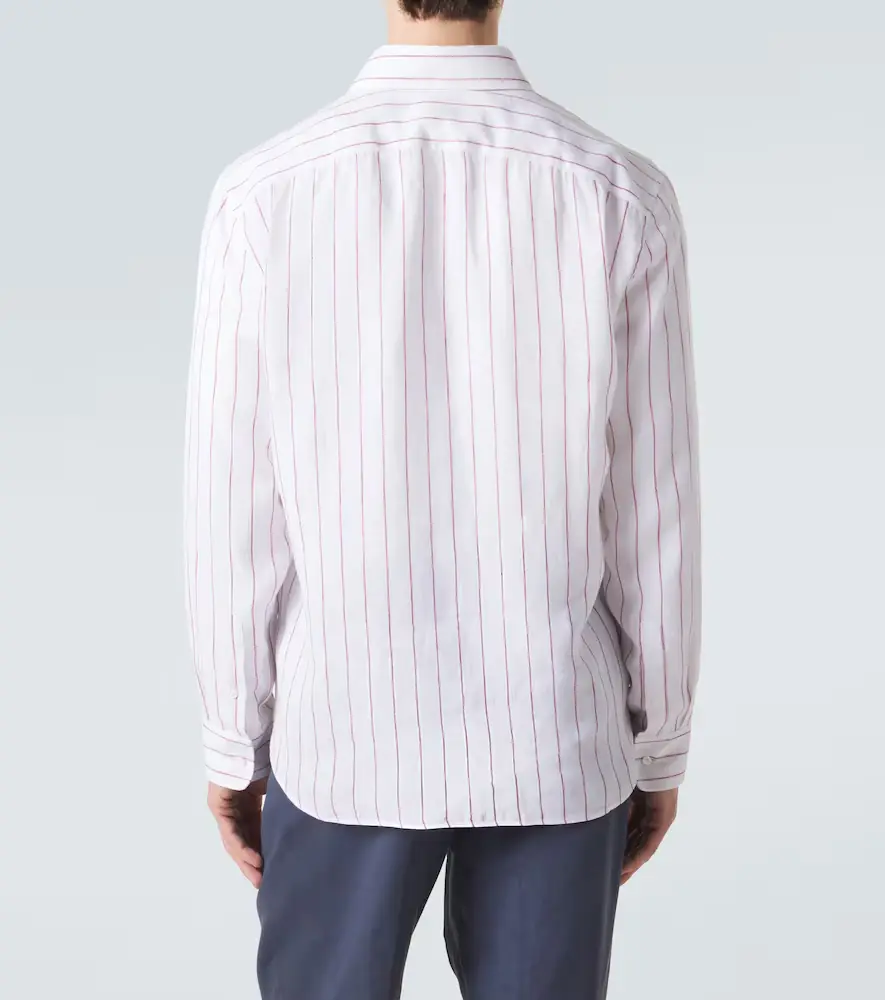 Brunello Cucinelli Striped linen shirt | Thumbnail 3 Brunello Cucinelli Striped linen shirt | Thumbnail 3