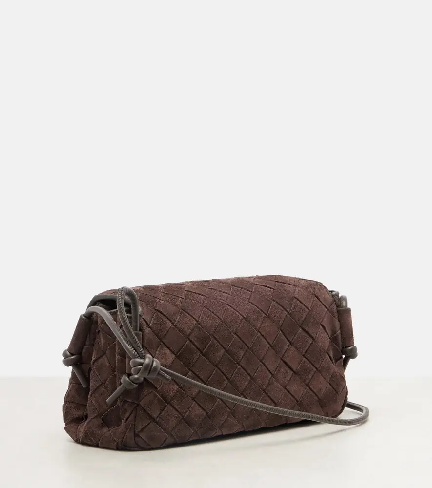 Bottega Veneta Notturno Intrecciato suede crossbody bag | Thumbnail 3 Bottega Veneta Notturno Intrecciato suede crossbody bag | Thumbnail 3