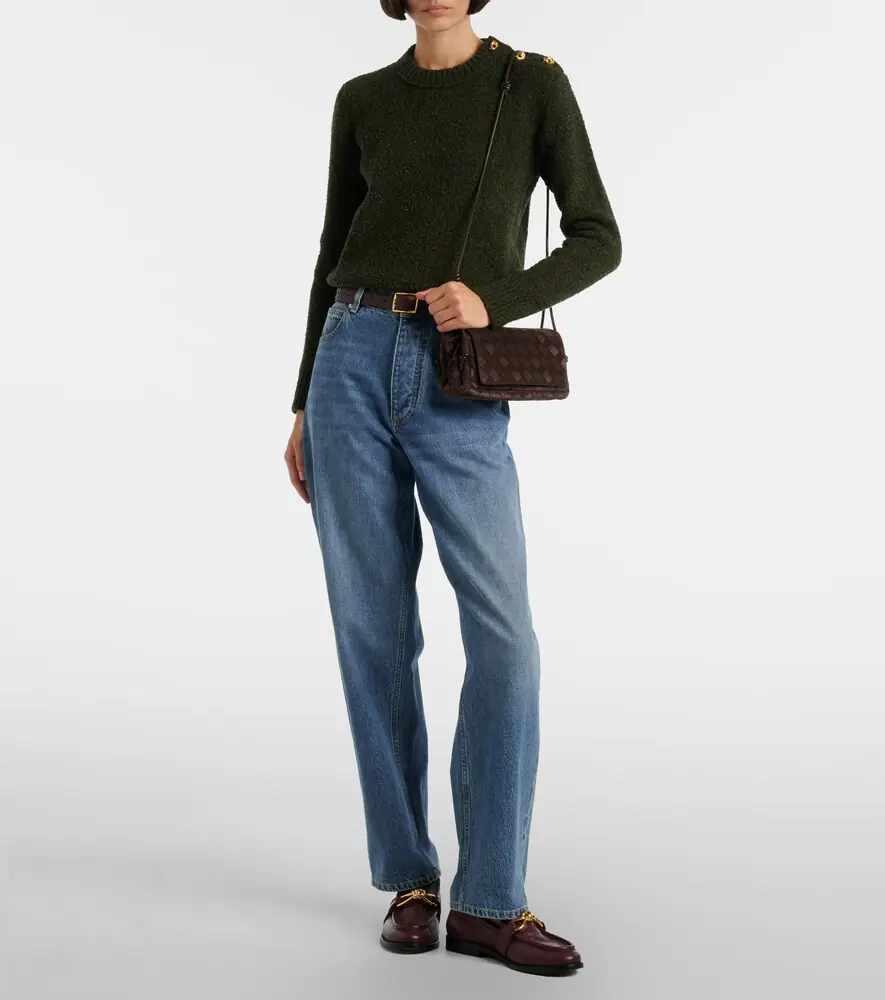 Bottega Veneta Notturno Intrecciato suede crossbody bag | Thumbnail 5 Bottega Veneta Notturno Intrecciato suede crossbody bag | Thumbnail 5