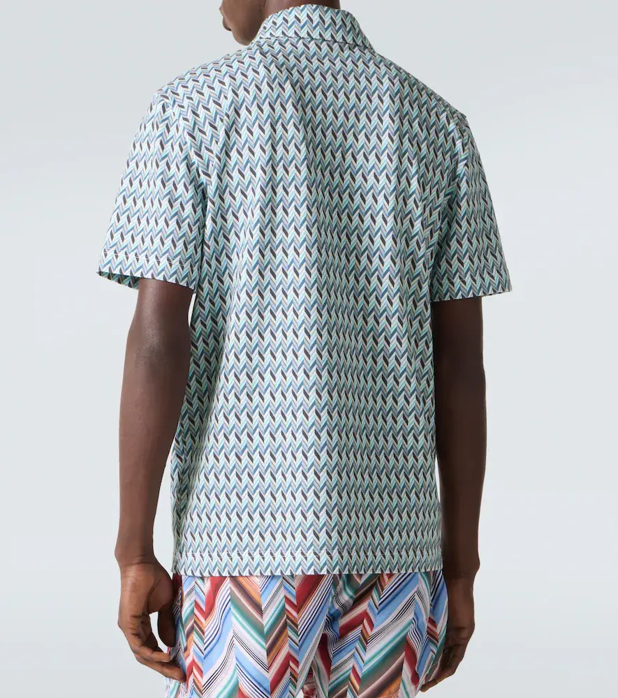 Missoni Zigzag cotton polo shirt | Thumbnail 3 Missoni Zigzag cotton polo shirt | Thumbnail 3