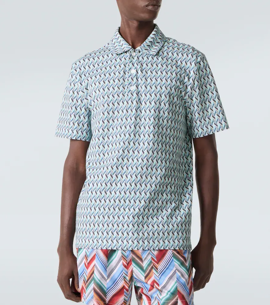 Missoni Zigzag cotton polo shirt | Thumbnail 4 Missoni Zigzag cotton polo shirt | Thumbnail 4