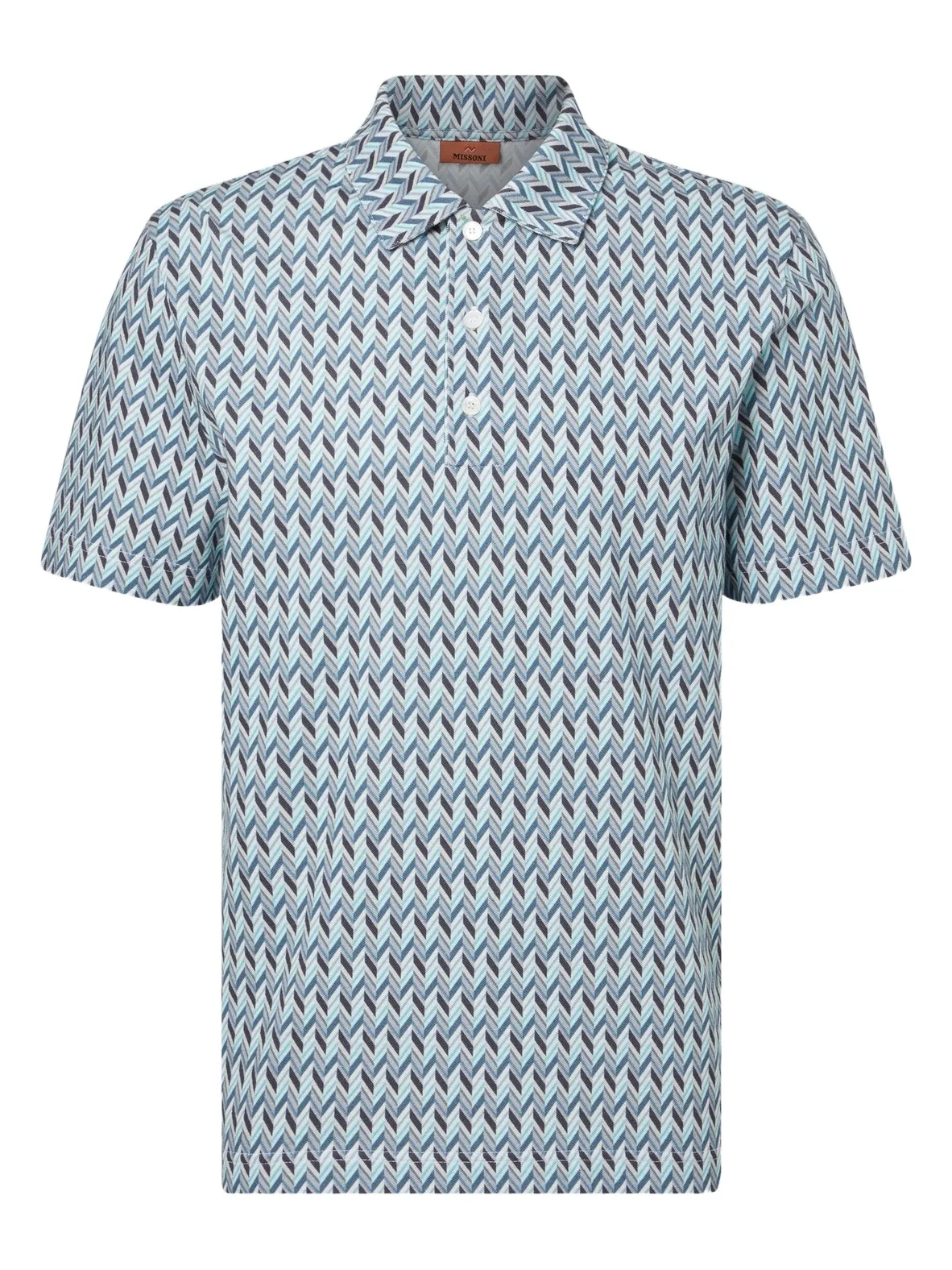 Zigzag cotton polo shirt Zigzag cotton polo shirt