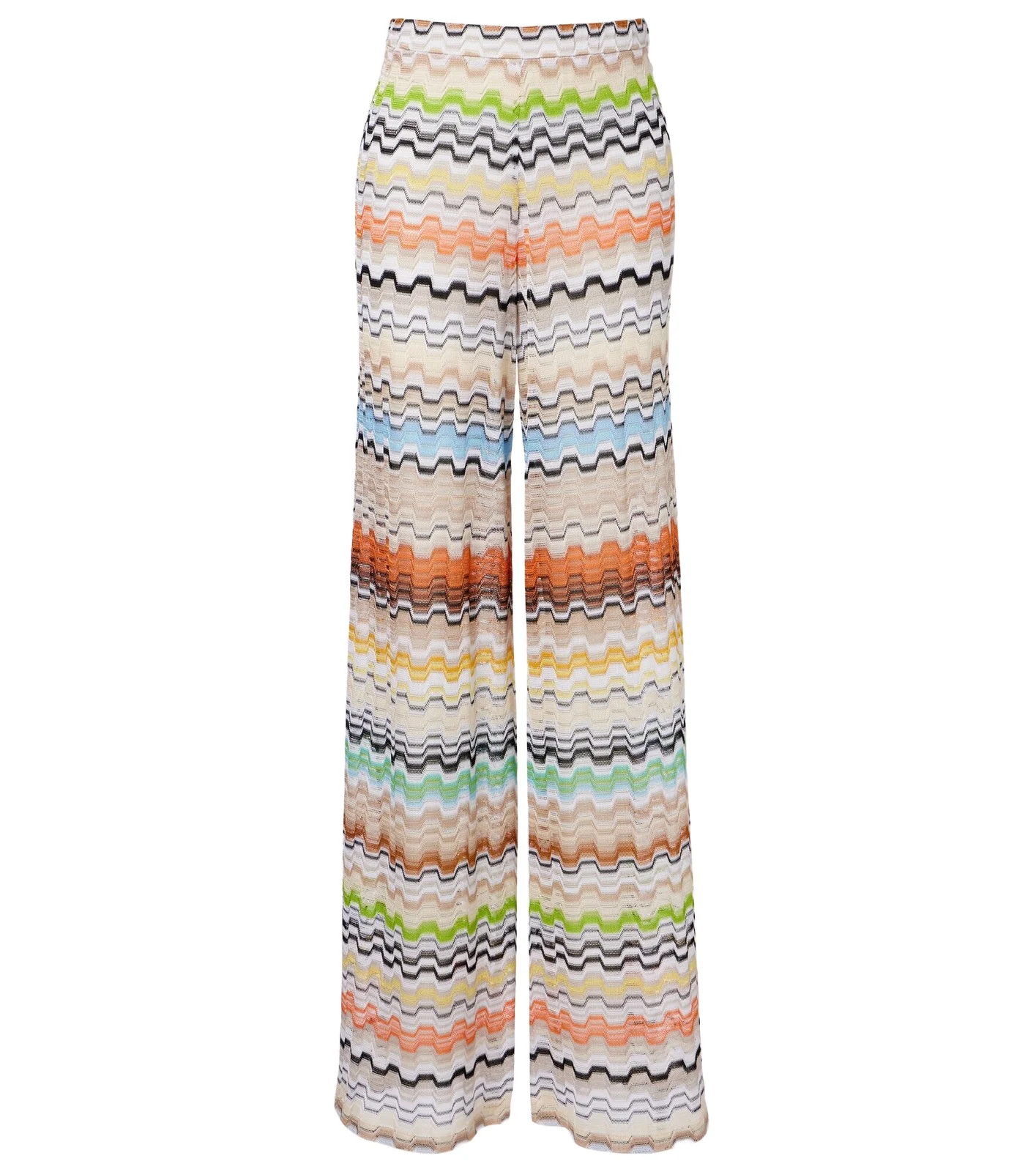 Zig Zag high-rise wide-leg pants