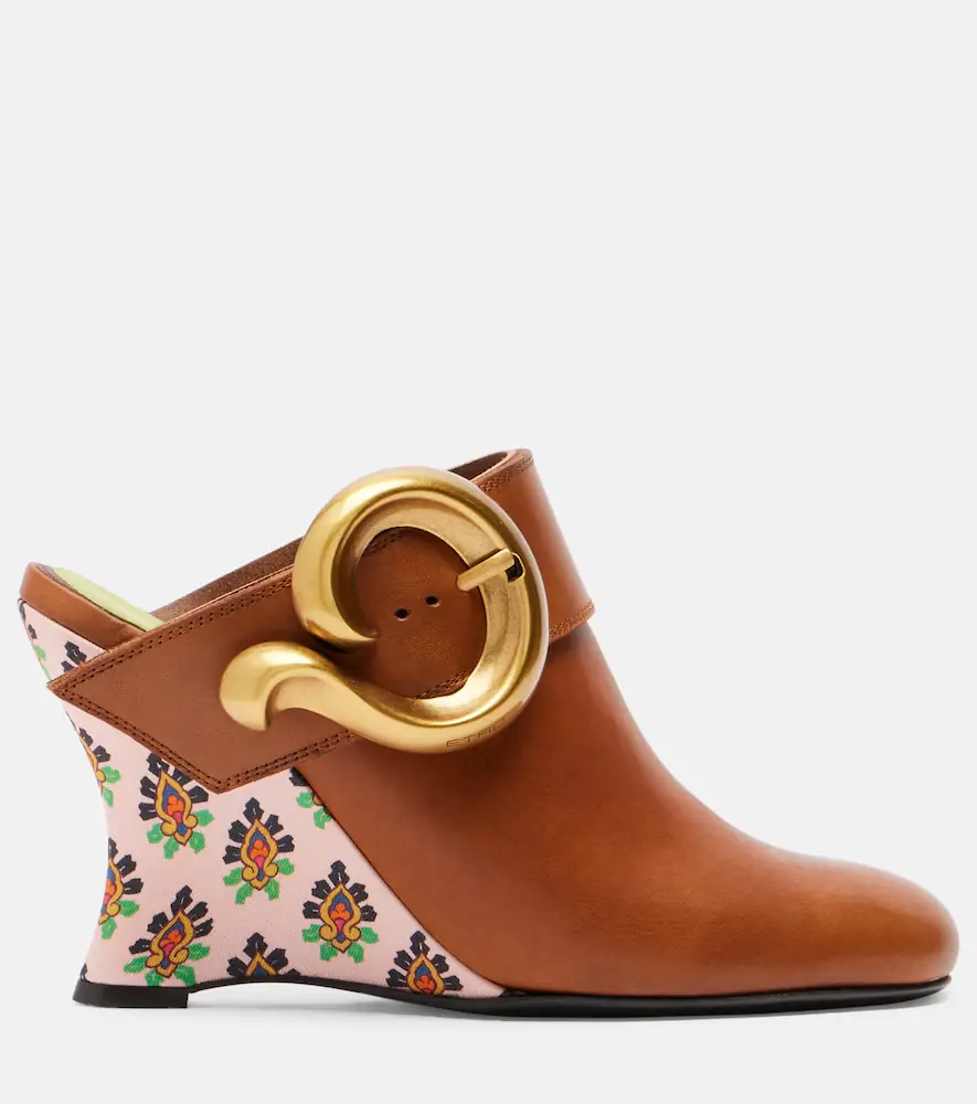 Etro Sabot leather wedges | Thumbnail 2 Etro Sabot leather wedges | Thumbnail 2