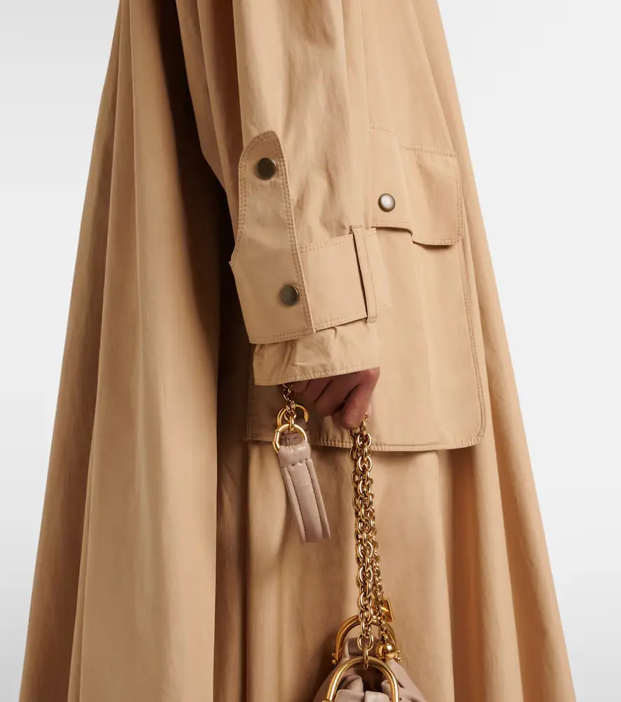 Chloe Chloé Scarf-detail cotton coat | Thumbnail 3 Chloe Chloé Scarf-detail cotton coat | Thumbnail 3