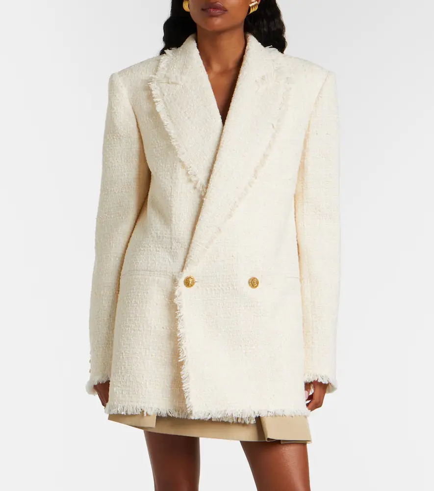 Balmain Double-breasted tweed jacket | Thumbnail 2 Balmain Double-breasted tweed jacket | Thumbnail 2