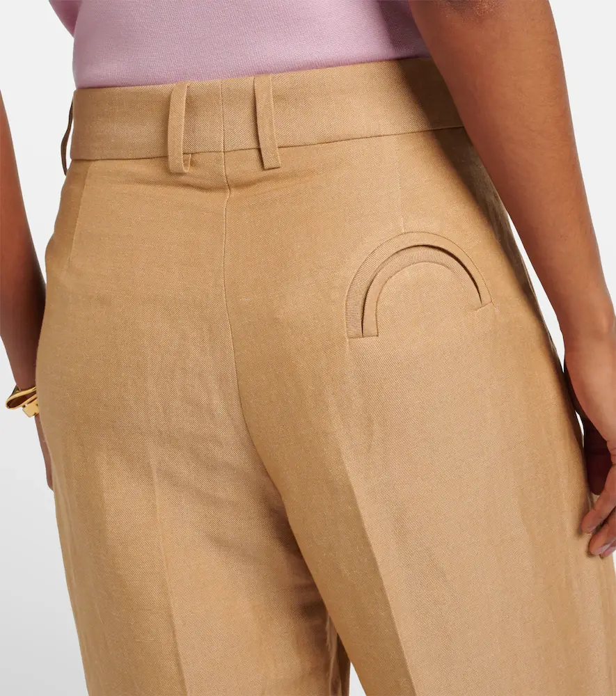 Blazé Milano Blazé Milano Fox linen-blend straight pants | Thumbnail 3