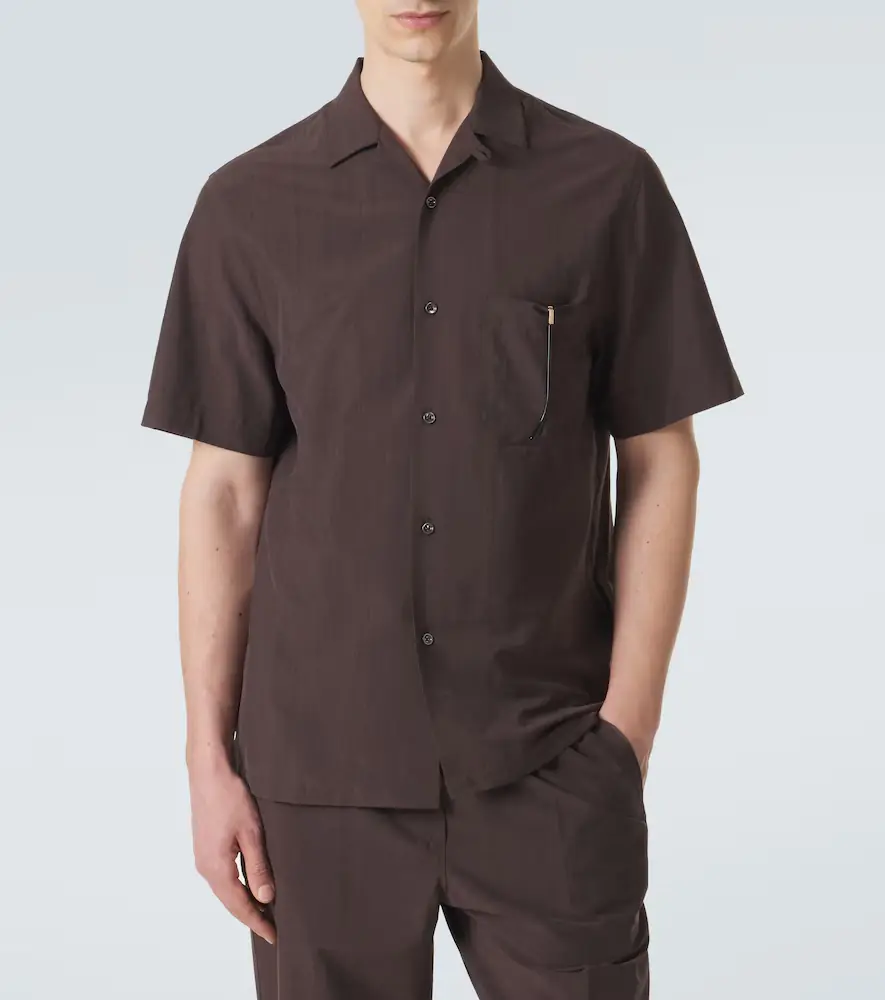 Umit Benan Havana silk-blend bowling shirt | Thumbnail 4