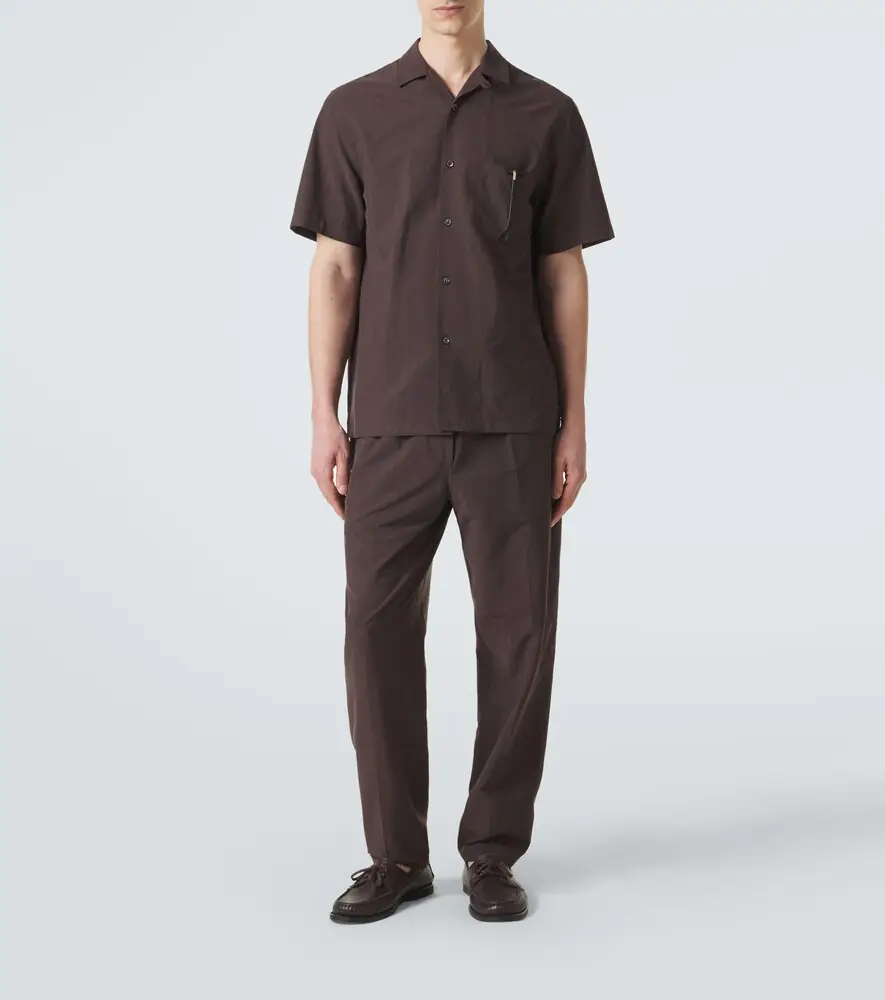 Umit Benan Havana silk-blend bowling shirt | Thumbnail 5