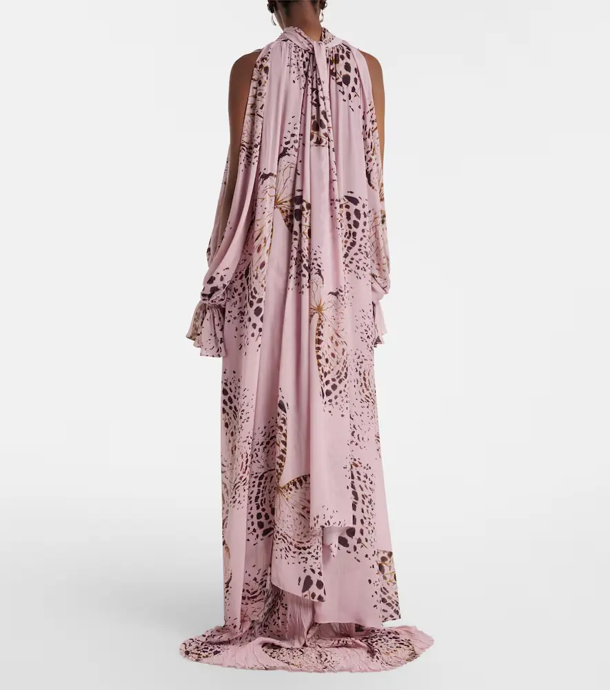 BLUMARINE Printed asymmetric georgette blouse | Thumbnail 2 BLUMARINE Printed asymmetric georgette blouse | Thumbnail 2