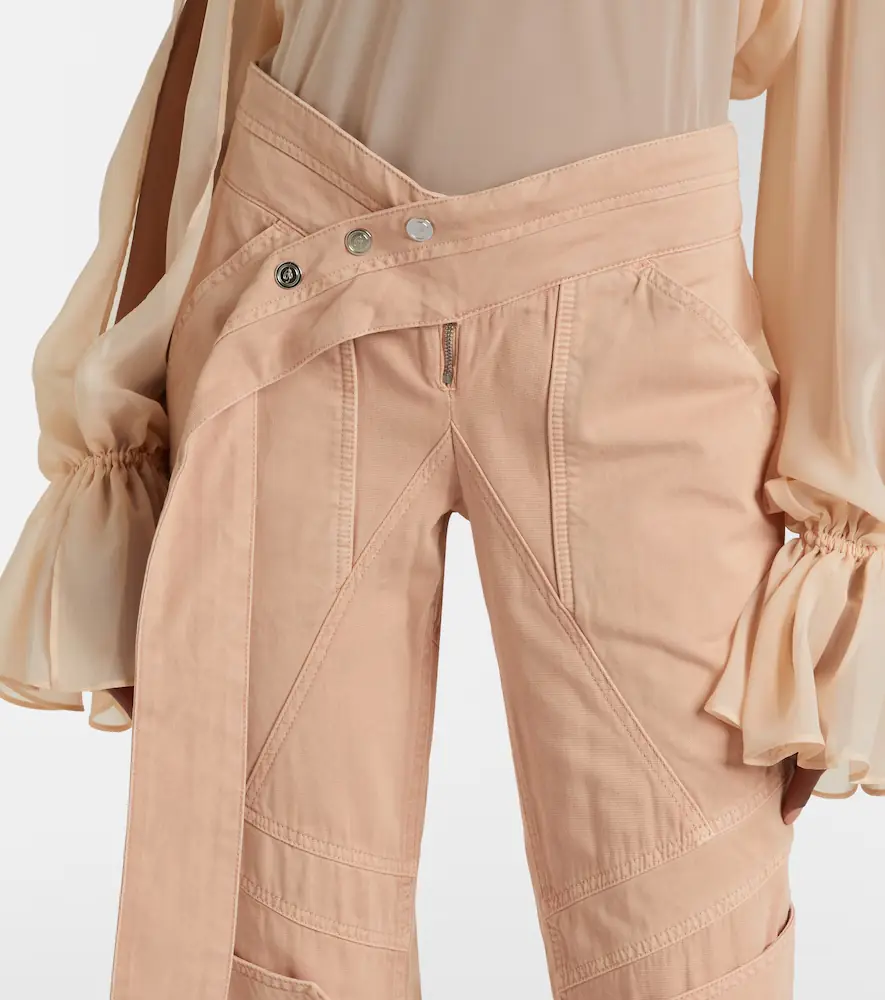 BLUMARINE Cotton canvas flared pants | Thumbnail 5 BLUMARINE Cotton canvas flared pants | Thumbnail 5