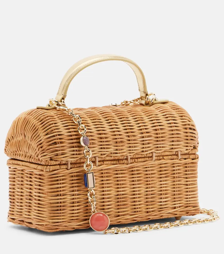 Judith Leiber Couture Isla embellished wicker top-handle bag | Thumbnail 3 Judith Leiber Couture Isla embellished wicker top-handle bag | Thumbnail 3