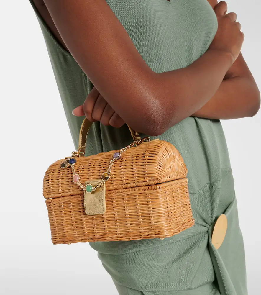 Judith Leiber Couture Isla embellished wicker top-handle bag | Thumbnail 4 Judith Leiber Couture Isla embellished wicker top-handle bag | Thumbnail 4