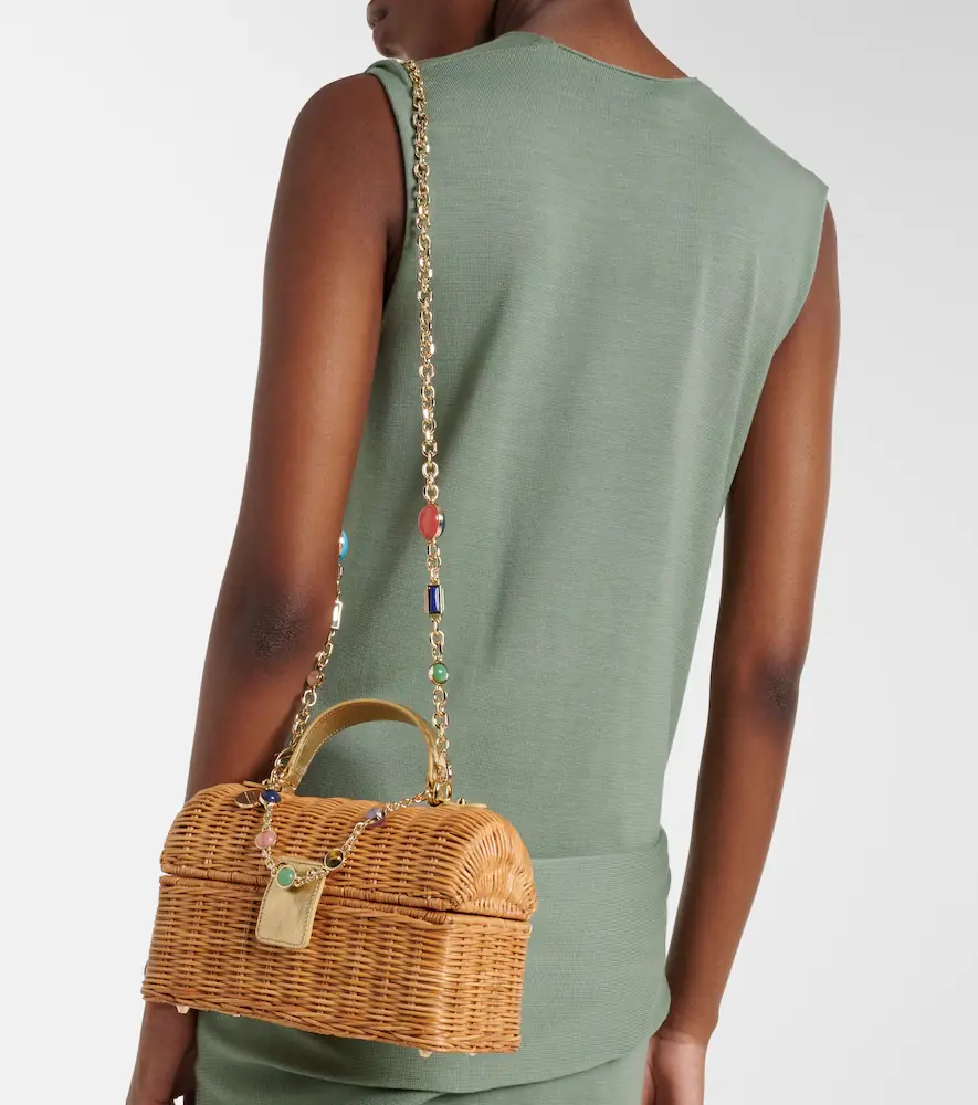 Judith Leiber Couture Isla embellished wicker top-handle bag | Thumbnail 5 Judith Leiber Couture Isla embellished wicker top-handle bag | Thumbnail 5