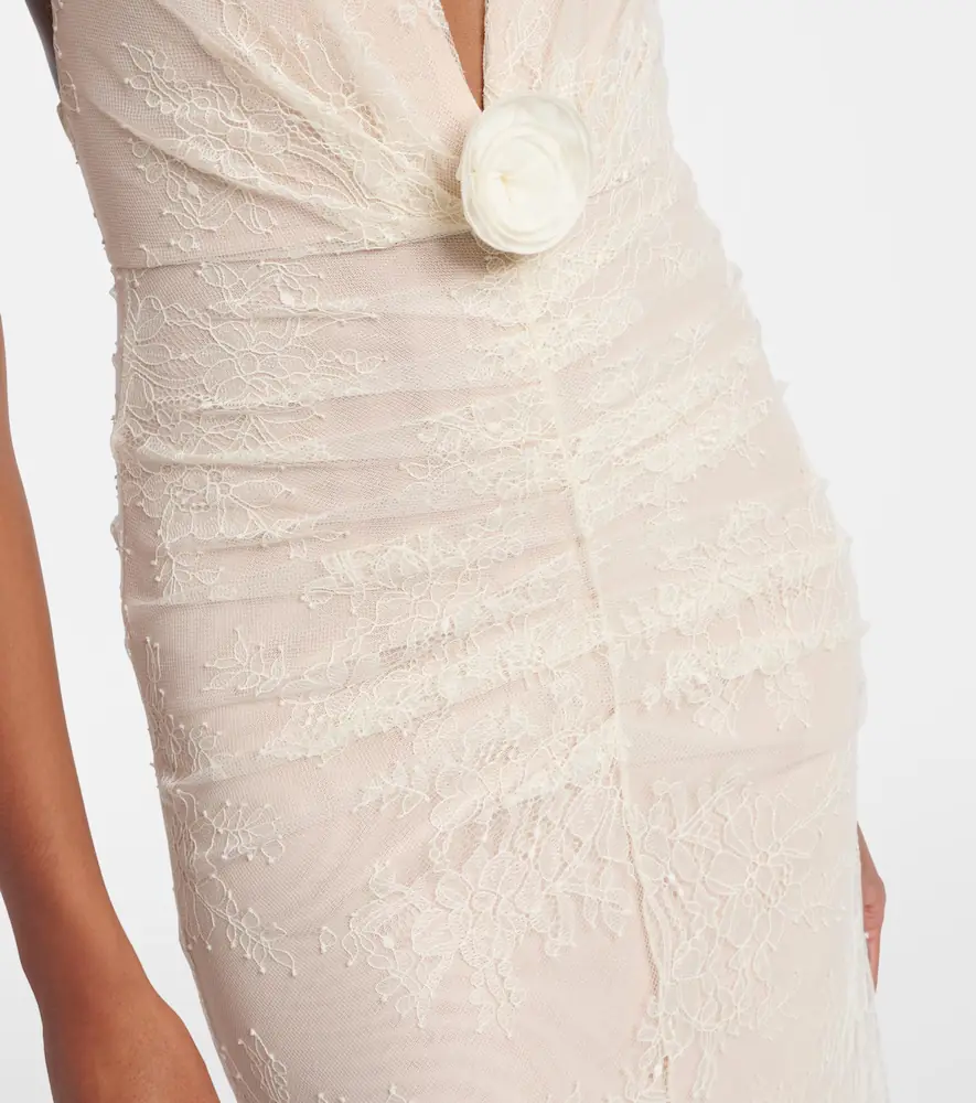 DE LA VALI Bridal Amora lace tulle gown | Thumbnail 7 DE LA VALI Bridal Amora lace tulle gown | Thumbnail 7