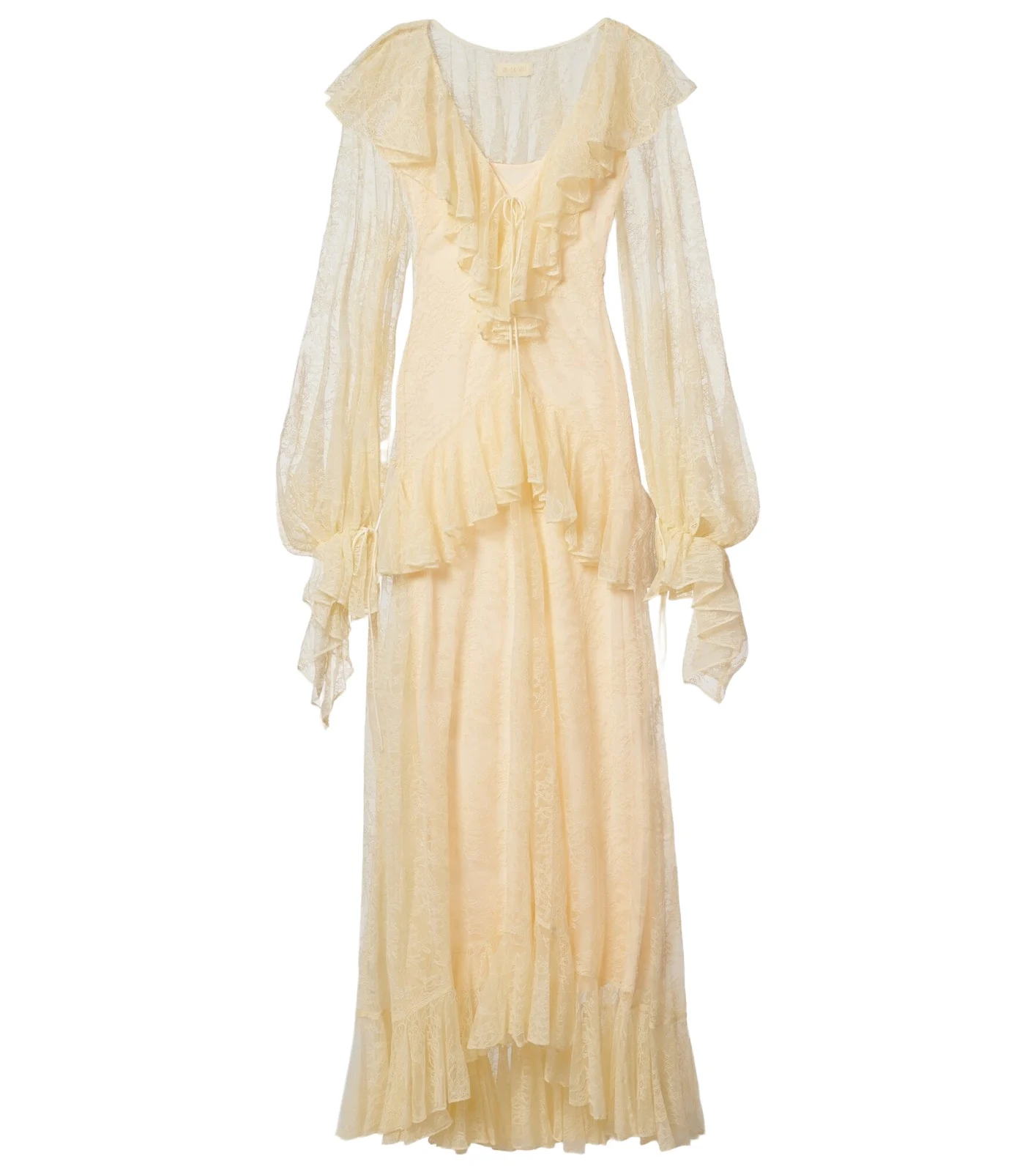 Esen ruffled lace maxi dress