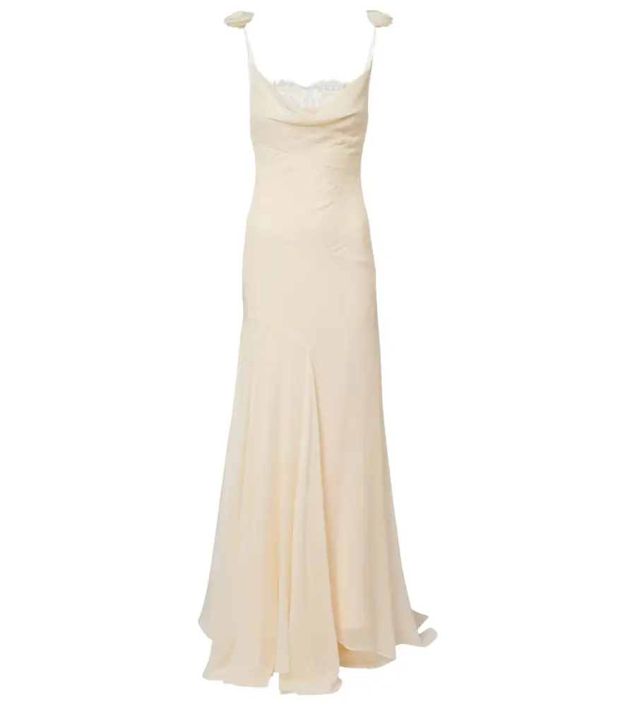Bridal Dia silk chiffon gown Bridal Dia silk chiffon gown