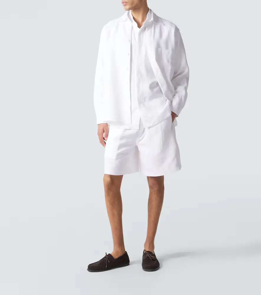 Saman Amel Linen shorts | Thumbnail 5