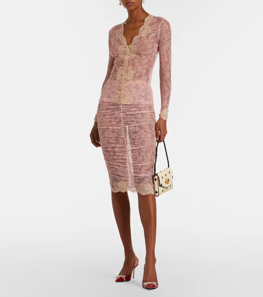Valentino Garavani Floral sheer lace cardigan | Thumbnail 3
