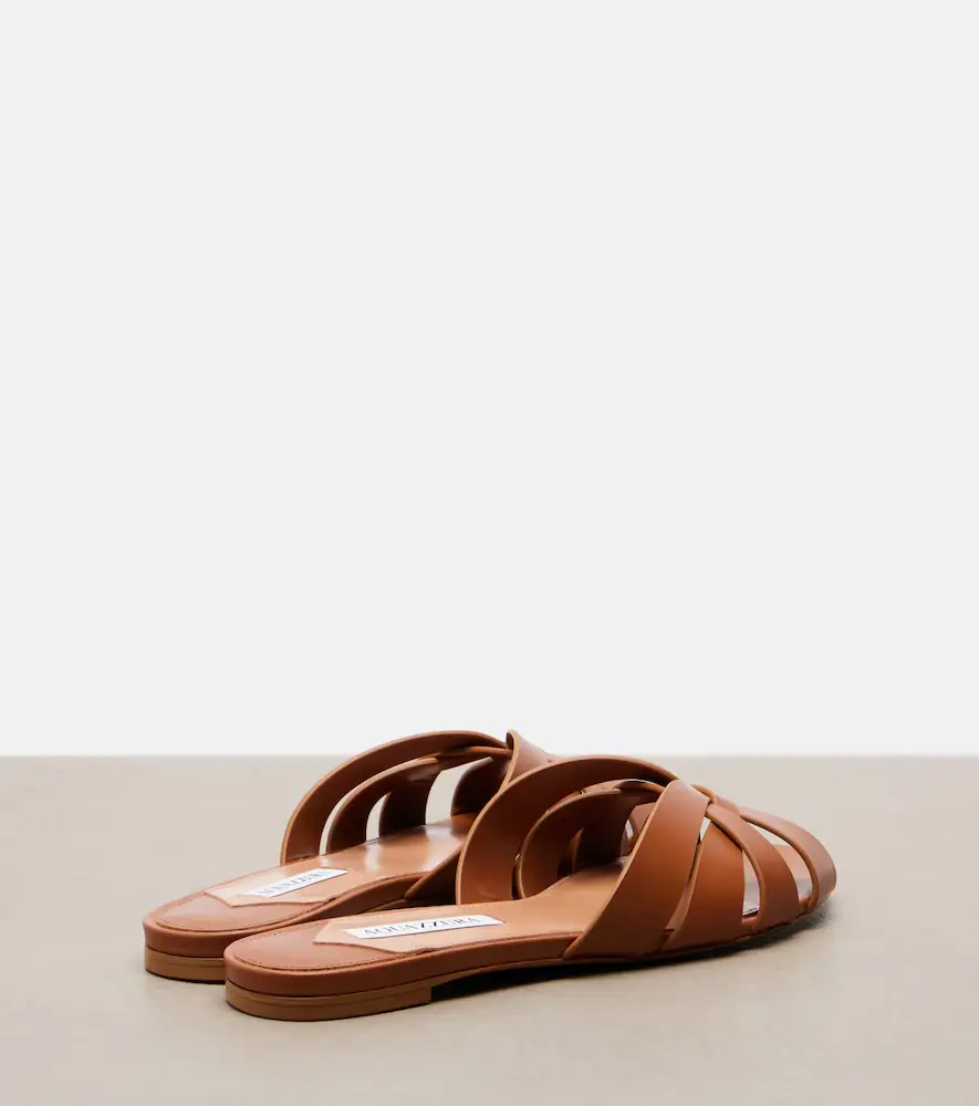 Aquazzura Copacabana leather slides | Thumbnail 2 Aquazzura Copacabana leather slides | Thumbnail 2